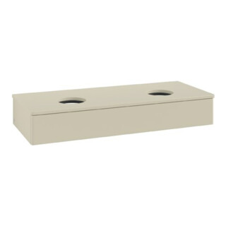 V&B Waschtischunterschrank ohne Frontstruktur Antao 120x19x50cm, WBP-farbe Lac, si Gr m Lac