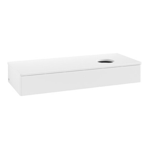 V&B Waschtischunterschrank ohne Frontstruktur Antao 120x19x50cm, WBP-farbe Lac, wh. m Lac
