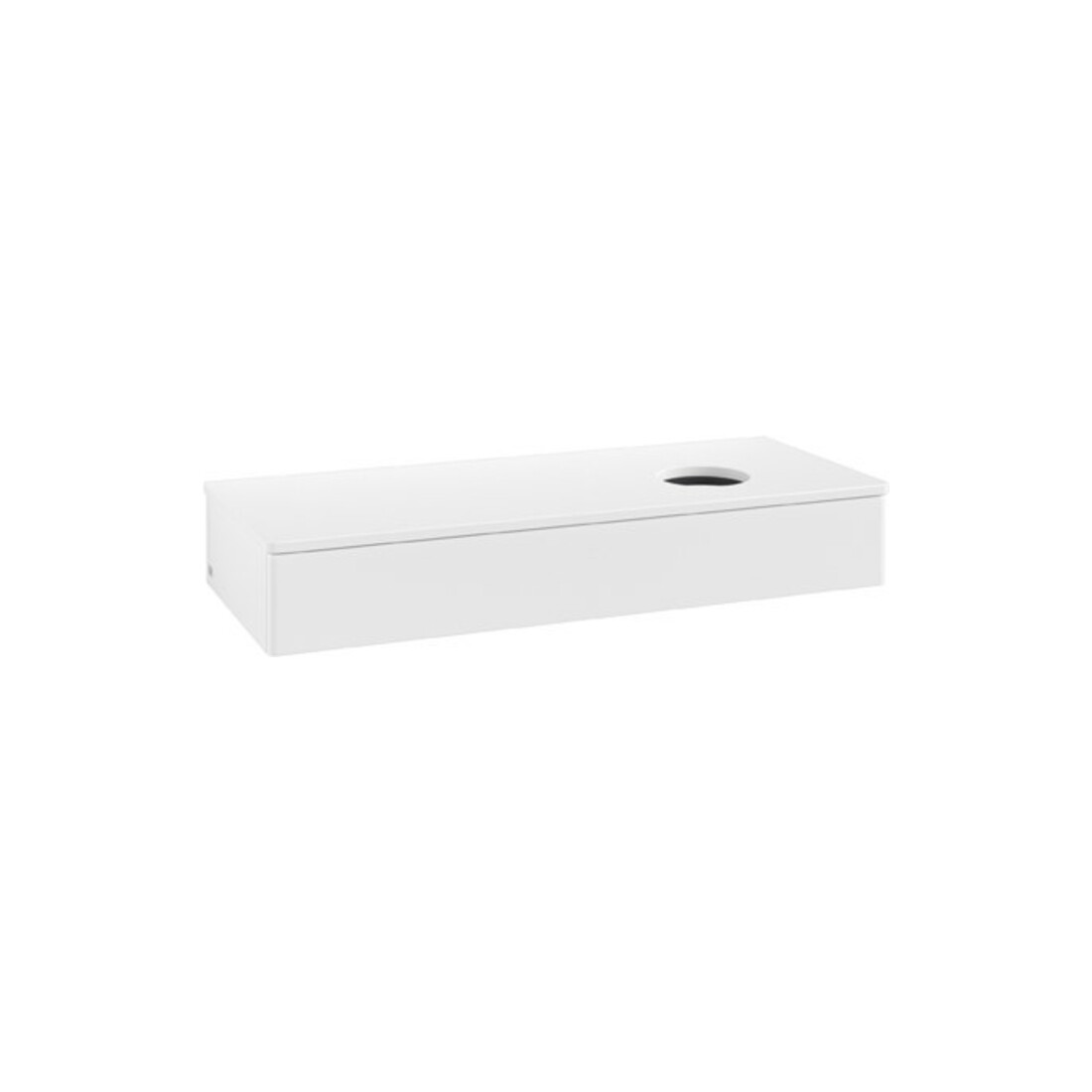 V&B Waschtischunterschrank ohne Frontstruktur Antao 120x19x50cm, WBP-farbe Lac, wh. m Lac