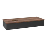 V&B Waschtischunterschrank ohne Frontstruktur Antao 120x19x50cm, WBP-farbe w. wal, bla m Lac