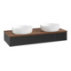 V&B Waschtischunterschrank ohne Frontstruktur Antao 120x19x50cm, WBP-farbe w. wal, bla m Lac-1