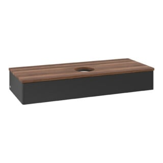 V&B Waschtischunterschrank ohne Frontstruktur Antao 120x19x50cm, WBP-farbe w. wal, bla m Lac