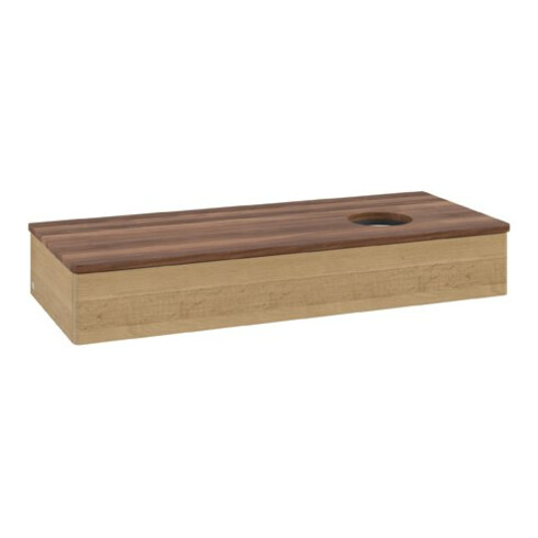 V&B Waschtischunterschrank ohne Frontstruktur Antao 120x19x50cm, WBP-farbe w. wal, honey oak