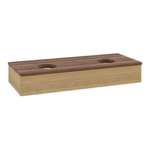 V&B Waschtischunterschrank ohne Frontstruktur Antao 120x19x50cm, WBP-farbe w. wal, honey oak