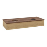 V&B Waschtischunterschrank ohne Frontstruktur Antao 120x19x50cm, WBP-farbe w. wal, honey oak