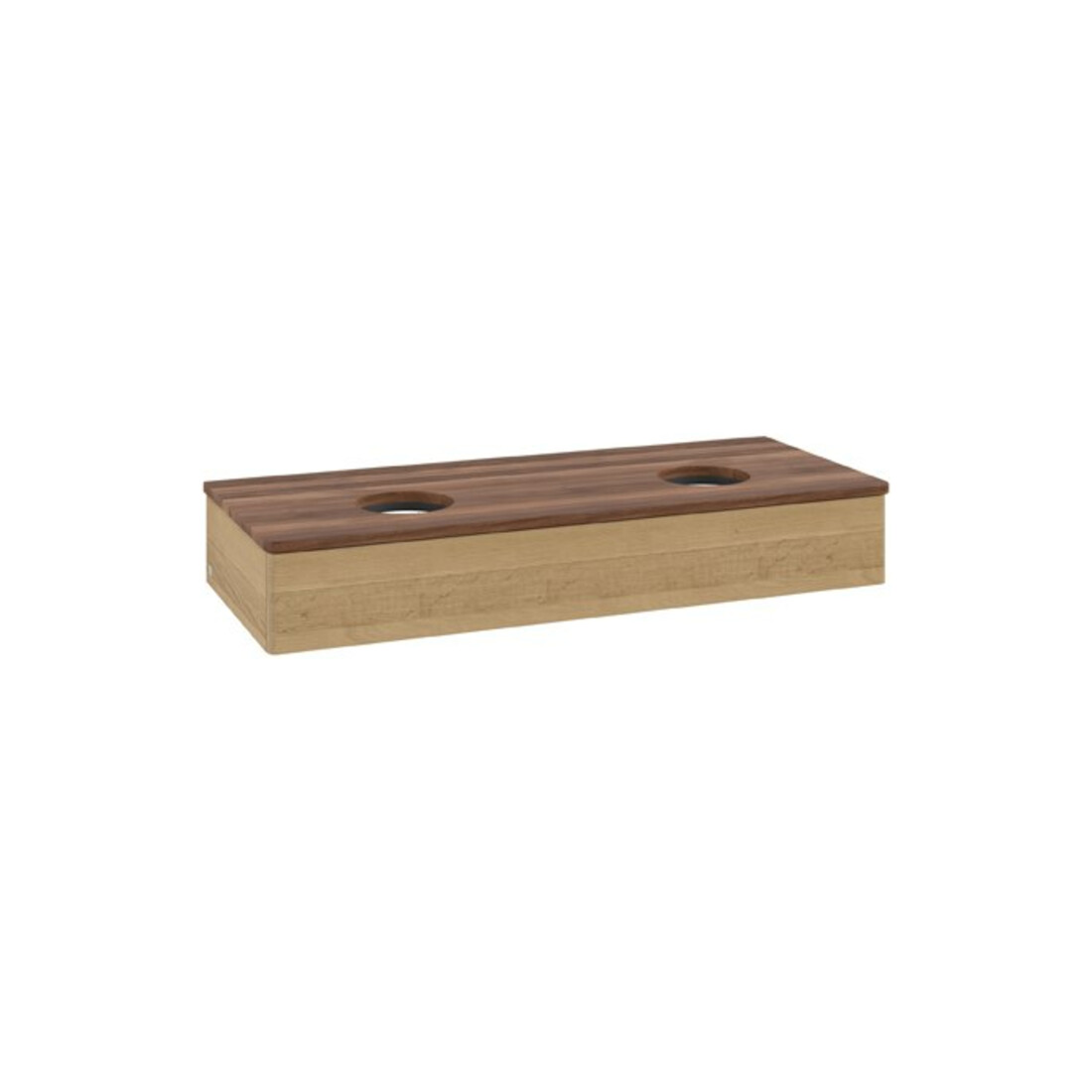 V&B Waschtischunterschrank ohne Frontstruktur Antao 120x19x50cm, WBP-farbe w. wal, honey oak