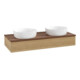 V&B Waschtischunterschrank ohne Frontstruktur Antao 120x19x50cm, WBP-farbe w. wal, honey oak-3
