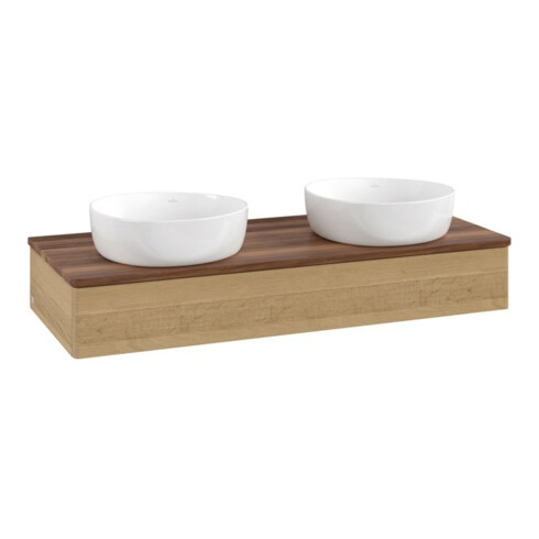 V&B Waschtischunterschrank ohne Frontstruktur Antao 120x19x50cm, WBP-farbe w. wal, honey oak