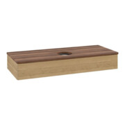 V&B Waschtischunterschrank ohne Frontstruktur Antao 120x19x50cm, WBP-farbe w. wal, honey oak-3