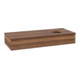 V&B Waschtischunterschrank ohne Frontstruktur Antao 120x19x50cm, WBP-farbe w. wal, w. walnut-1