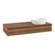 V&B Waschtischunterschrank ohne Frontstruktur Antao 120x19x50cm, WBP-farbe w. wal, w. walnut-3