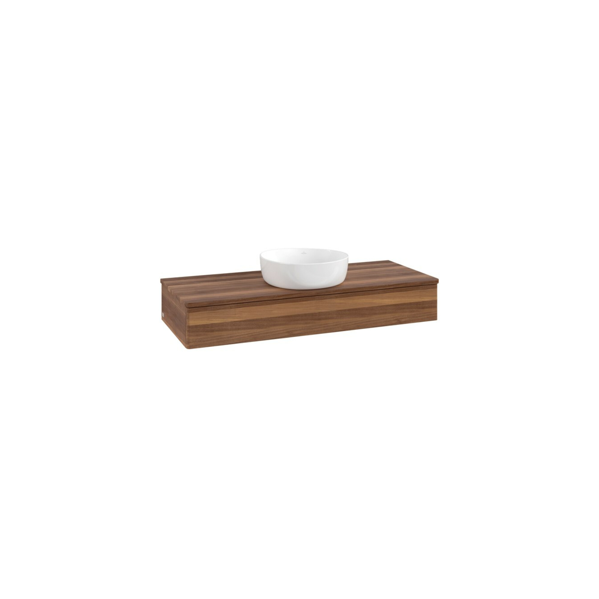 V&B Waschtischunterschrank ohne Frontstruktur Antao 120x19x50cm, WBP-farbe w. wal, w. walnut ; Villeroy & Boch