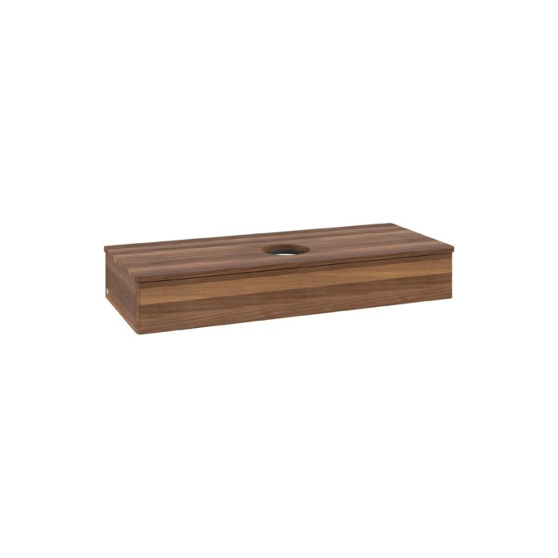 V&B Waschtischunterschrank ohne Frontstruktur Antao 120x19x50cm, WBP-farbe w. wal, w. walnut