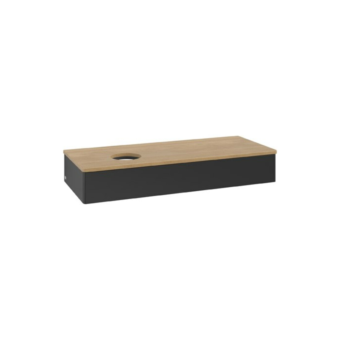 V&B Waschtischunterschrank ohne Frontstruktur Antao 120x19x50cm, WBP hon. Oa, bla m Lac