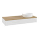 V&B Waschtischunterschrank ohne Frontstruktur Antao 120x19x50cm, WBP hon. Oa, glo wh. Lac-1