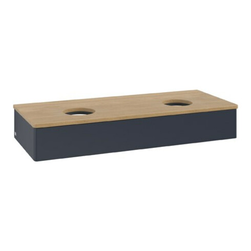 V&B Waschtischunterschrank ohne Frontstruktur Antao 120x19x50cm, WBP hon. Oa, md bl. m Lac
