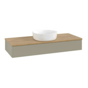 V&B Waschtischunterschrank ohne Frontstruktur Antao 120x19x50cm, WBP hon. Oa, st. Gr m Lac
