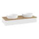 V&B Waschtischunterschrank ohne Frontstruktur Antao 120x19x50cm, WBP hon. Oa, wh. m Lac-1