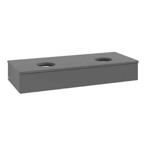V&B Waschtischunterschrank ohne Frontstruktur Antao 120x19x50cm, WBP Lac, Anthrac. m Lac