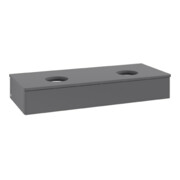 V&B Waschtischunterschrank ohne Frontstruktur Antao 120x19x50cm, WBP Lac, Anthrac. m Lac