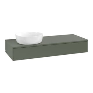V&B Waschtischunterschrank ohne Frontstruktur Antao 120x19x50cm, WBP Lac, lea gre. m Lac
