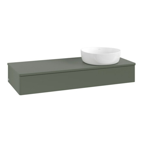 V&B Waschtischunterschrank ohne Frontstruktur Antao 120x19x50cm, WBP Lac, lea gre. m Lac