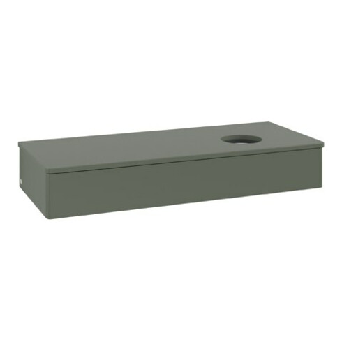 V&B Waschtischunterschrank ohne Frontstruktur Antao 120x19x50cm, WBP Lac, lea gre. m Lac
