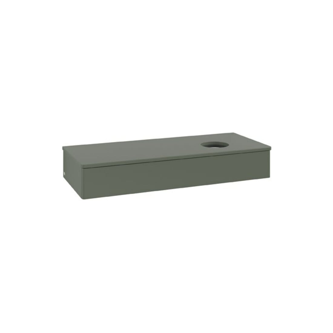 V&B Waschtischunterschrank ohne Frontstruktur Antao 120x19x50cm, WBP Lac, lea gre. m Lac