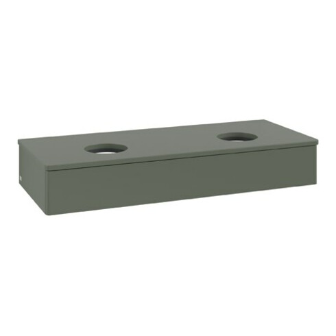 V&B Waschtischunterschrank ohne Frontstruktur Antao 120x19x50cm, WBP Lac, lea gre. m Lac