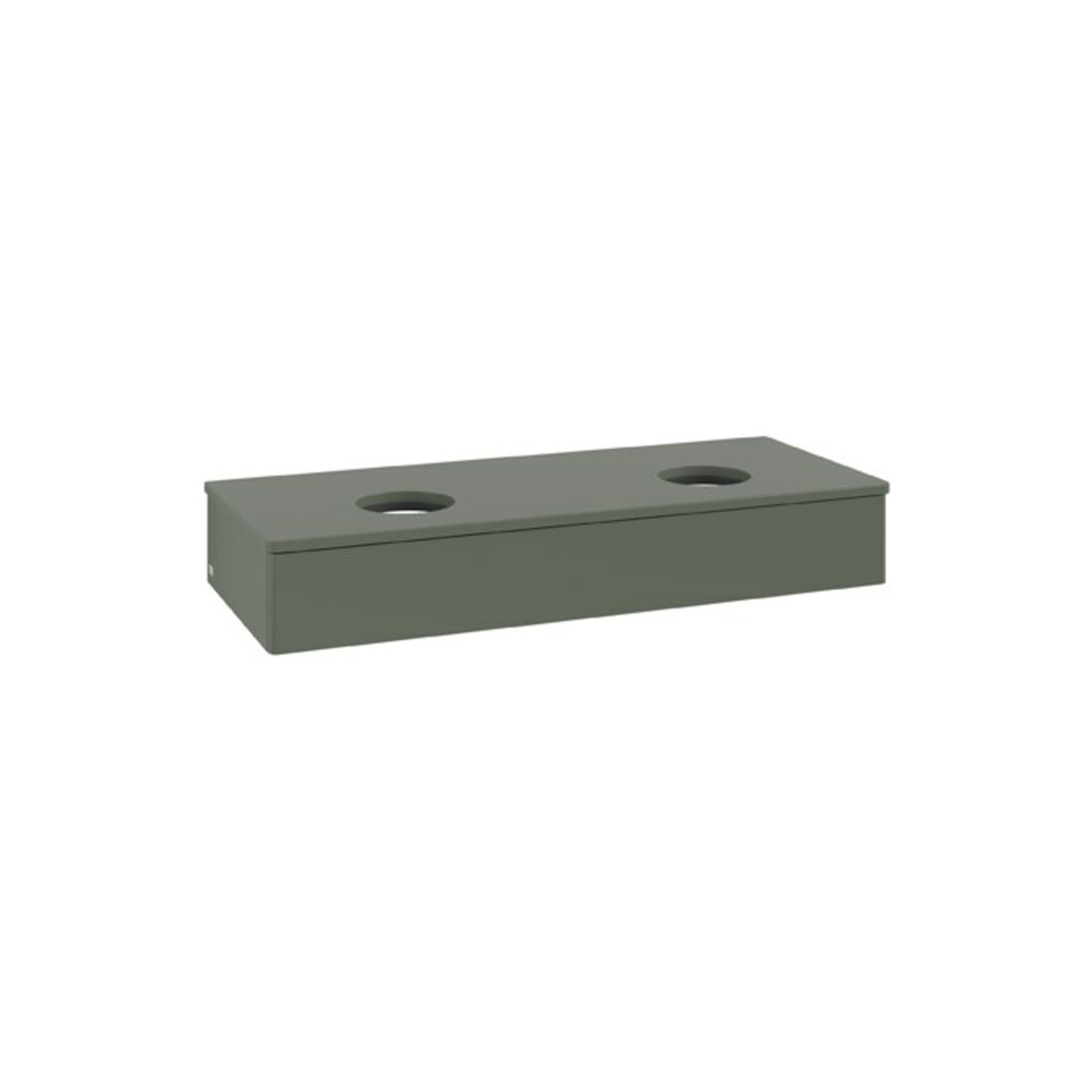 V&B Waschtischunterschrank ohne Frontstruktur Antao 120x19x50cm, WBP Lac, lea gre. m Lac