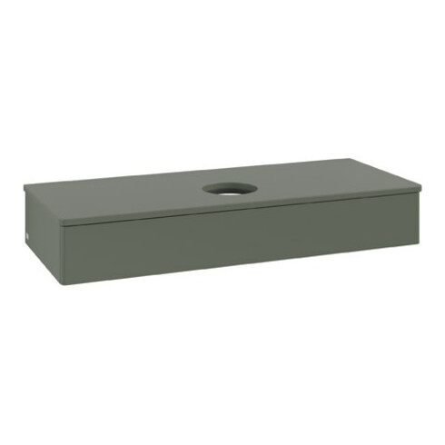 V&B Waschtischunterschrank ohne Frontstruktur Antao 120x19x50cm, WBP Lac, lea gre. m Lac