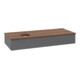 V&B Waschtischunterschrank ohne Frontstruktur Antao 120x19x50cm, WBP w. wal, Anthrac. m Lac-1
