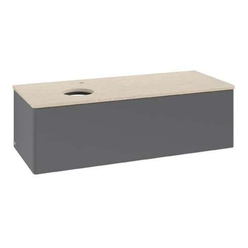 V&B Waschtischunterschrank ohne Frontstruktur Antao 120x36x50cm, HL, WBP botti., A m Lac