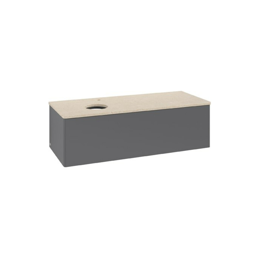 V&B Waschtischunterschrank ohne Frontstruktur Antao 120x36x50cm, HL, WBP botti., A m Lac