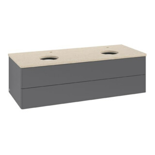 V&B Waschtischunterschrank ohne Frontstruktur Antao 120x36x50cm, HL, WBP botti., A m Lac