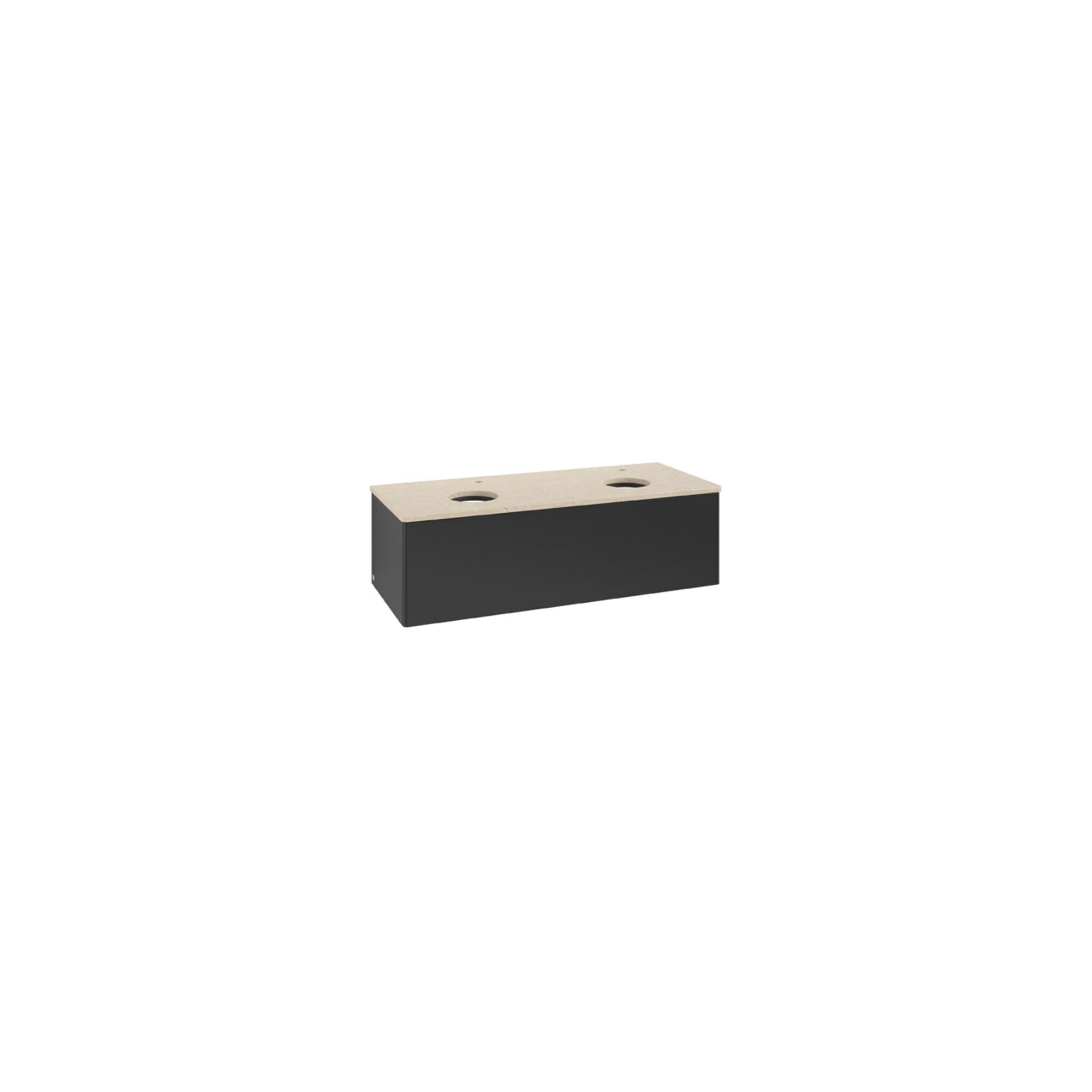 V&B Waschtischunterschrank ohne Frontstruktur Antao 120x36x50cm, HL, WBP botti., bla m Lac ; Villeroy & Boch