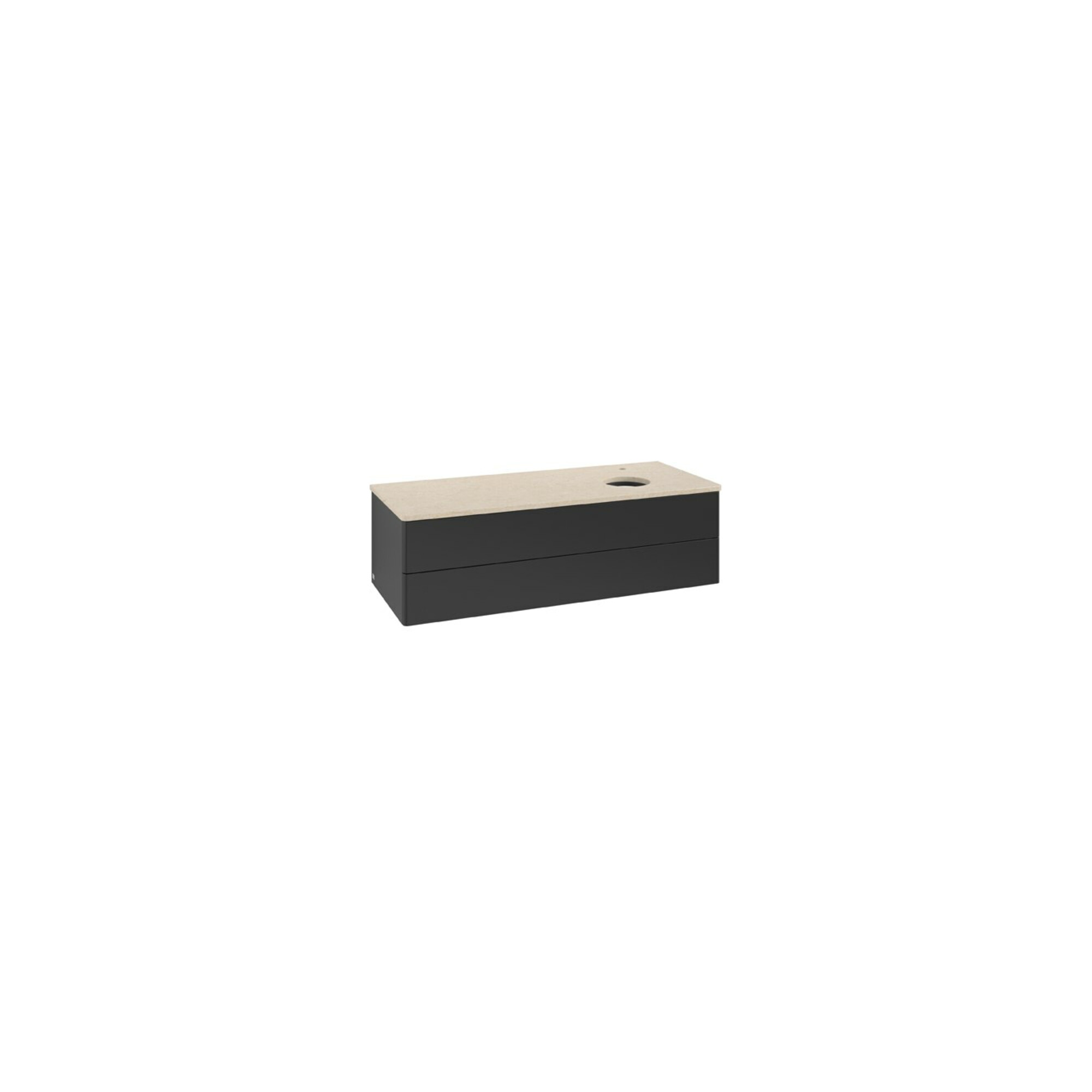 V&B Waschtischunterschrank ohne Frontstruktur Antao 120x36x50cm, HL, WBP botti., bla m Lac ; Villeroy & Boch