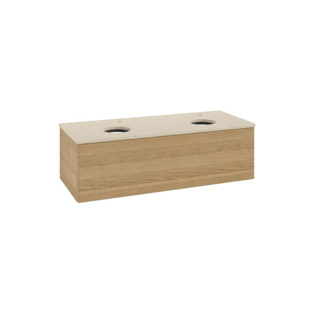 V&B Waschtischunterschrank ohne Frontstruktur Antao 120x36x50cm, HL, WBP botti., hon. Oa