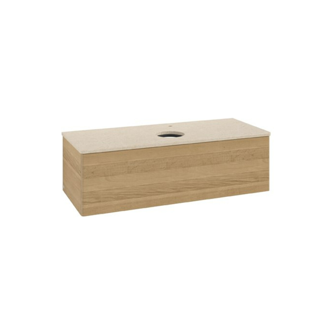 V&B Waschtischunterschrank ohne Frontstruktur Antao 120x36x50cm, HL, WBP botti., hon. Oa