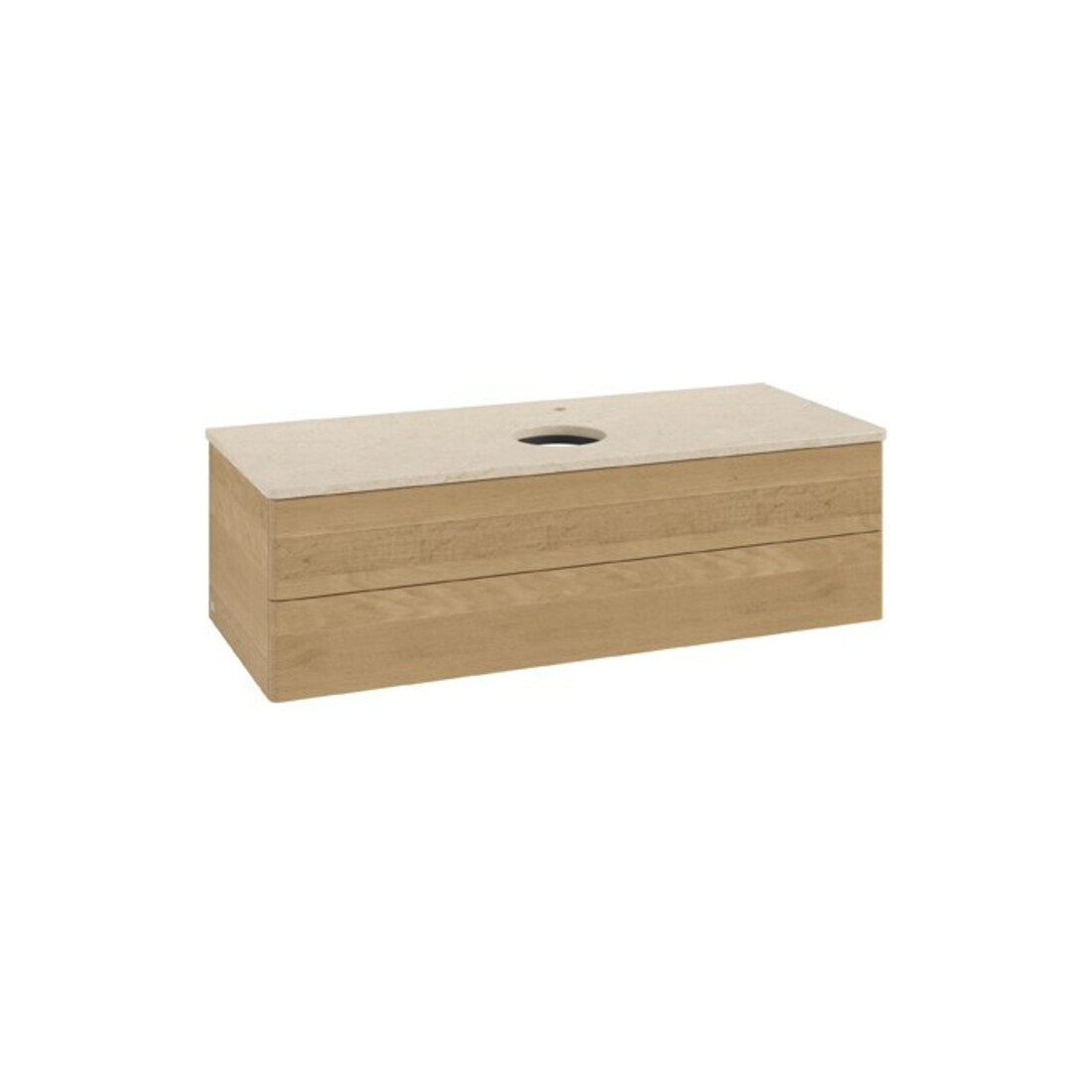 V&B Waschtischunterschrank ohne Frontstruktur Antao 120x36x50cm, HL, WBP botti., hon. Oa