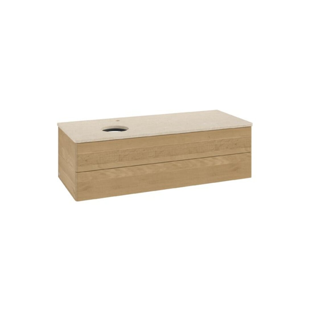 V&B Waschtischunterschrank ohne Frontstruktur Antao 120x36x50cm, HL, WBP botti., hon. Oa