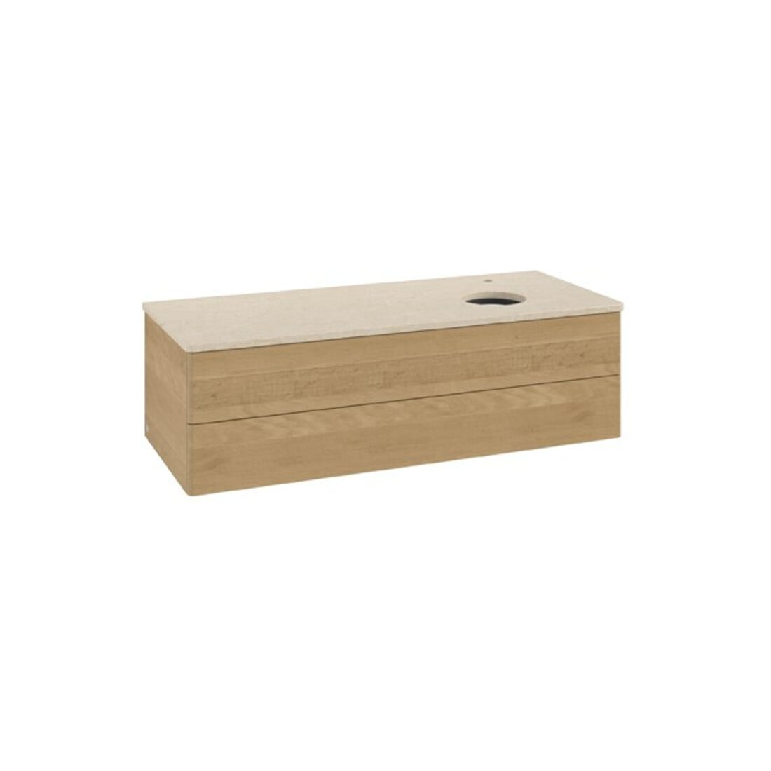V&B Waschtischunterschrank ohne Frontstruktur Antao 120x36x50cm, HL, WBP botti., hon. Oa