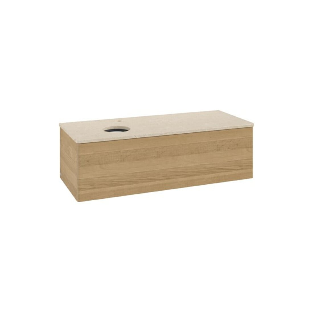 V&B Waschtischunterschrank ohne Frontstruktur Antao 120x36x50cm, HL, WBP botti., hon. Oa