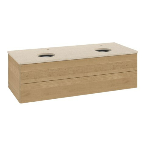 V&B Waschtischunterschrank ohne Frontstruktur Antao 120x36x50cm, HL, WBP botti., hon. Oa