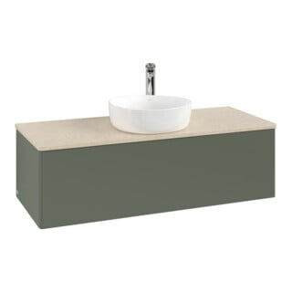 V&B Waschtischunterschrank ohne Frontstruktur Antao 120x36x50cm, HL, WBP botti., le g. m Lac
