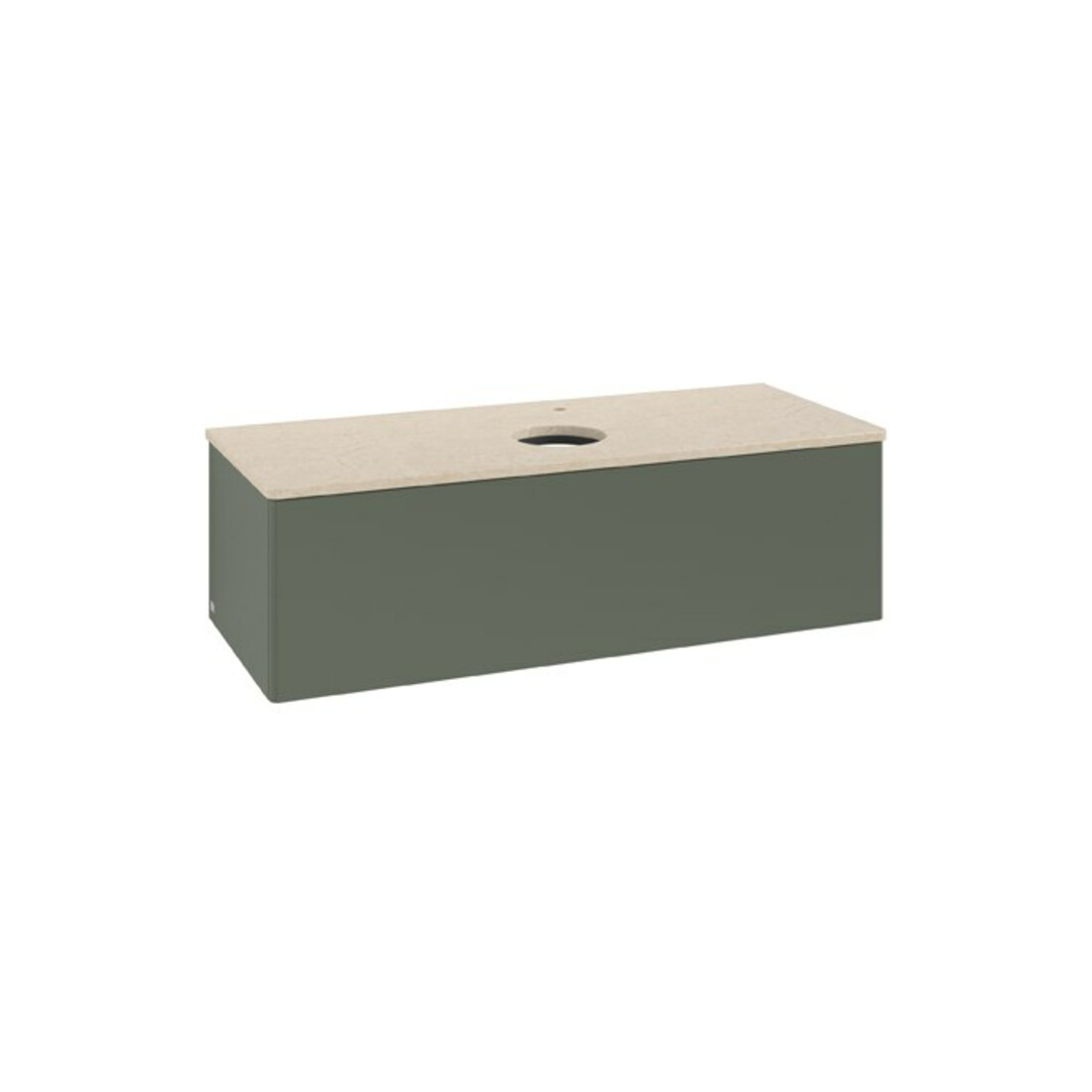 V&B Waschtischunterschrank ohne Frontstruktur Antao 120x36x50cm, HL, WBP botti., le g. m Lac