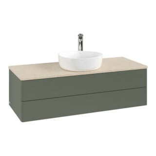V&B Waschtischunterschrank ohne Frontstruktur Antao 120x36x50cm, HL, WBP botti., le g. m Lac