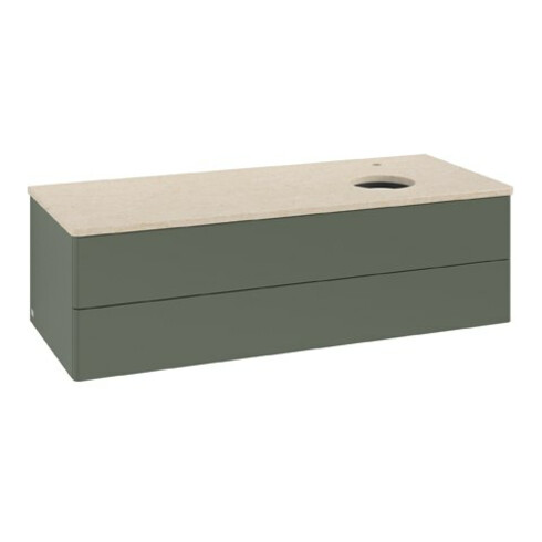 V&B Waschtischunterschrank ohne Frontstruktur Antao 120x36x50cm, HL, WBP botti., le g. m Lac