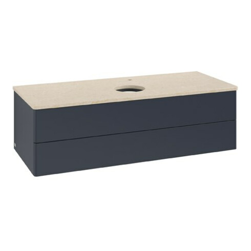 V&B Waschtischunterschrank ohne Frontstruktur Antao 120x36x50cm, HL, WBP botti., md b m Lac