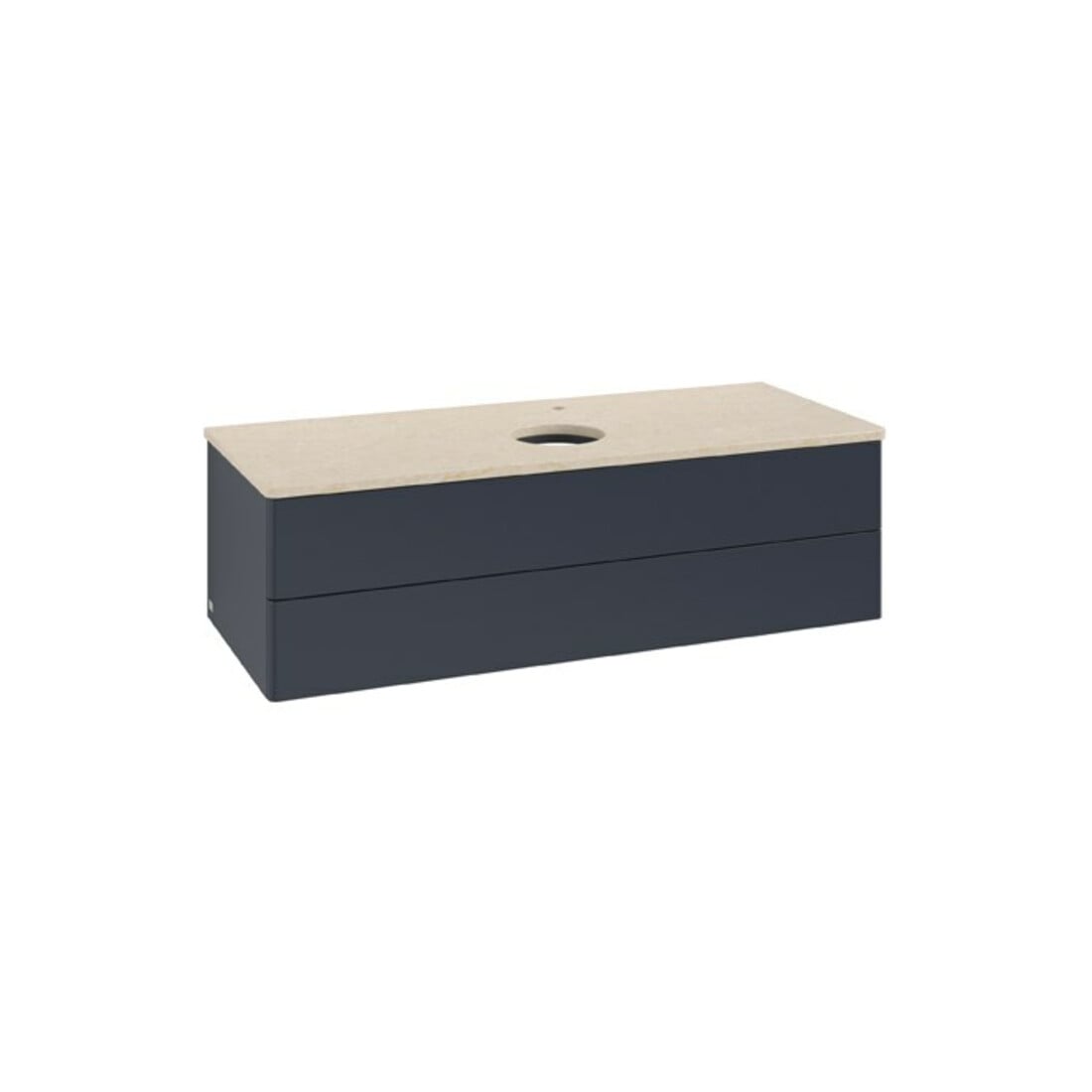 V&B Waschtischunterschrank ohne Frontstruktur Antao 120x36x50cm, HL, WBP botti., md b m Lac